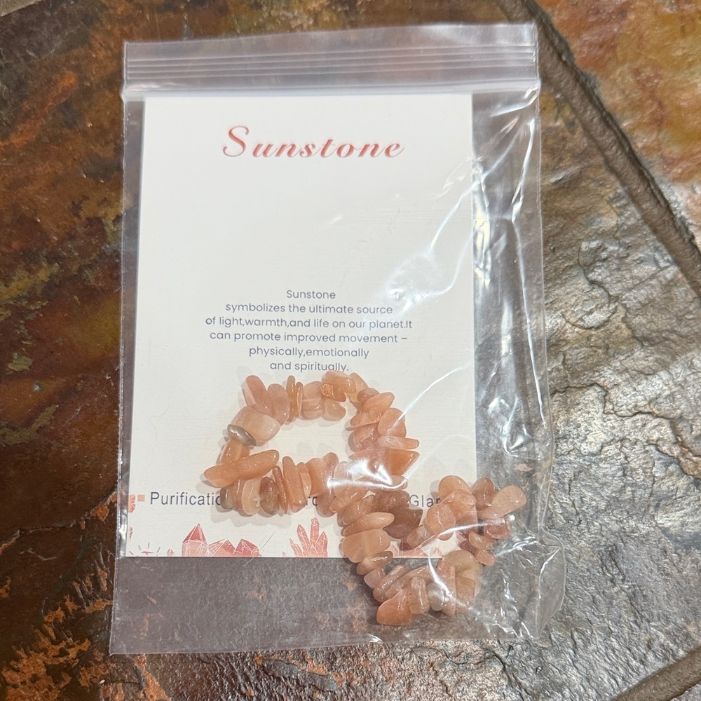 Sunstone Chip Bracelet